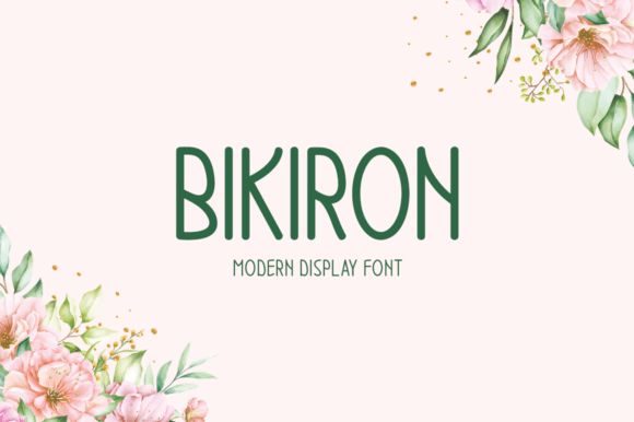 Bikiron: Modern Display Font for Designers