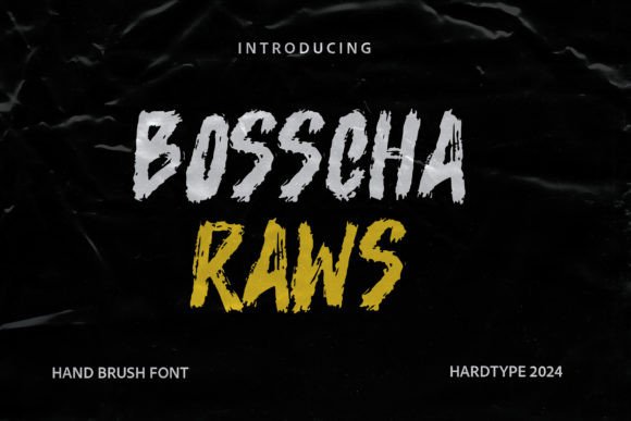 Bosscha Raws: Mastering the Art of Handwritten Brush Typography