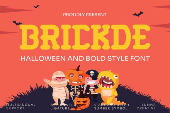 Brickde: Bold Halloween Typography