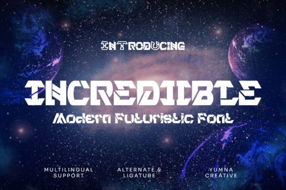 Incrediible: Redefining Modern Visual Identity with Futuristic Typography