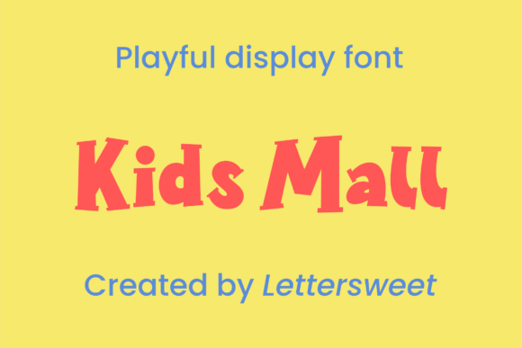Kids Mall: The Playful Extruded Font for Joyful Designs