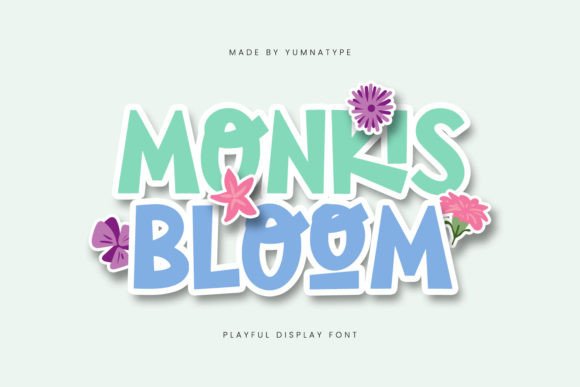 Monkis Bloom: A Playful Display Font