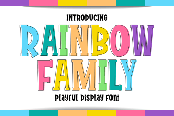 Rainbow Family: Elegant Display Font for Creative Projects