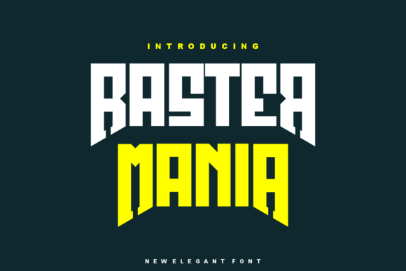 Raster Mania: Bold Digital Display Font
