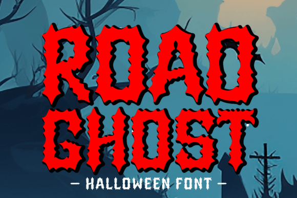 Road Ghost: Spooky Typography for Halloween