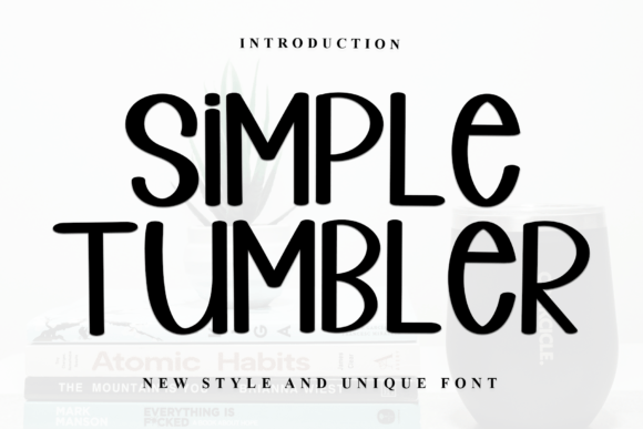 Simple Tumbler: Stylish Display Font