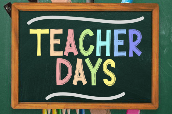 Teacher Days: Celebrating Educators with Festive Typography and Heartfelt Design