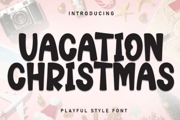Vacation Christmas: A Playful Font for Festive Designs